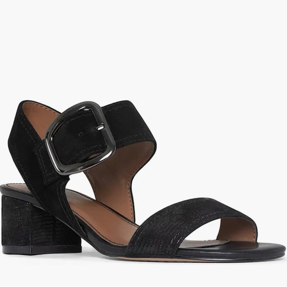 Donald Pliner Nevem 3 Black Heeled Sandal US 10 - Picture 1 of 8
